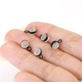10pcs/lot Ear Back Stoppers with Stainless steel Hanging Ring Hamburger Ear Plugs For Jewelry Making DIY Earring Accessorie. 