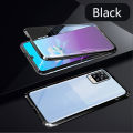 Biruiqu For VIVO V20 Magnetic Absorption Case Metal Frame Shockproof Double Sided Tempered Glass Magnetic Case Cover. 