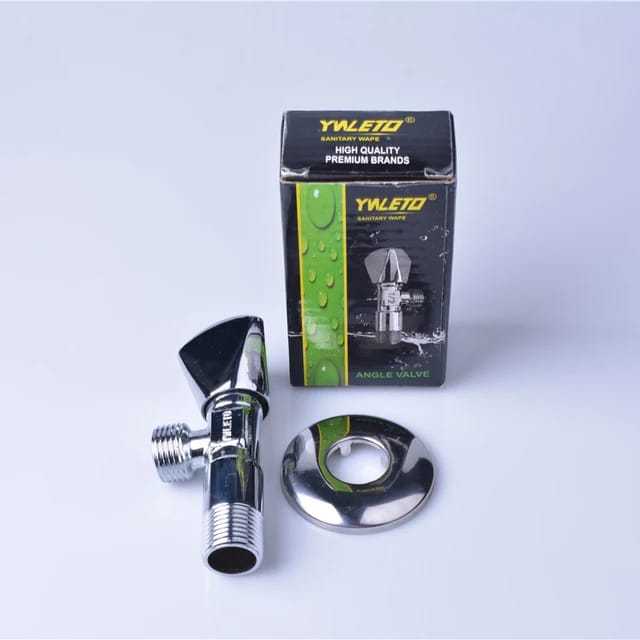 Brass%20Angle%20Valve%201/2"%20T%20Cock%20Wall%20Mounted%20Chrome%20High%20Quality%20Leak%20Proof%20with%20Brass%20Spindle%20For%20Bathroom%20&%20Kitchen%20-%20Image%202