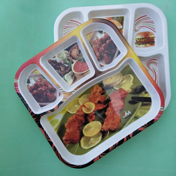 Pack%20Of%201%20&%202%20Divided%20Food%20Surving%20Melamine%20Tray%20With%20Beautiful%20Design%20Prints%20-%20Size%2010%20x%2010%20Inches%20-%20Image%202