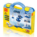 216 Pcs 4 in 1 Power Machinery Speed Car Blocks, Cleaning Car Building Set, Telescopic Pliers & Basketball Frame Blocks Construction Play Set for Kids Birthday Gifts. 