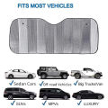 Sogo Double-sided Aluminum Foil Truck Front Sunshade Windshield Sun Protector Shade Block UV Visor. 