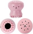 1Pc Silicone Little Octopus Face Cleaning Brushes Facial Cleanser Pore Cleaner Exfoliator Face Scrub Octopus Shape Washing Brush - Random  Color. 