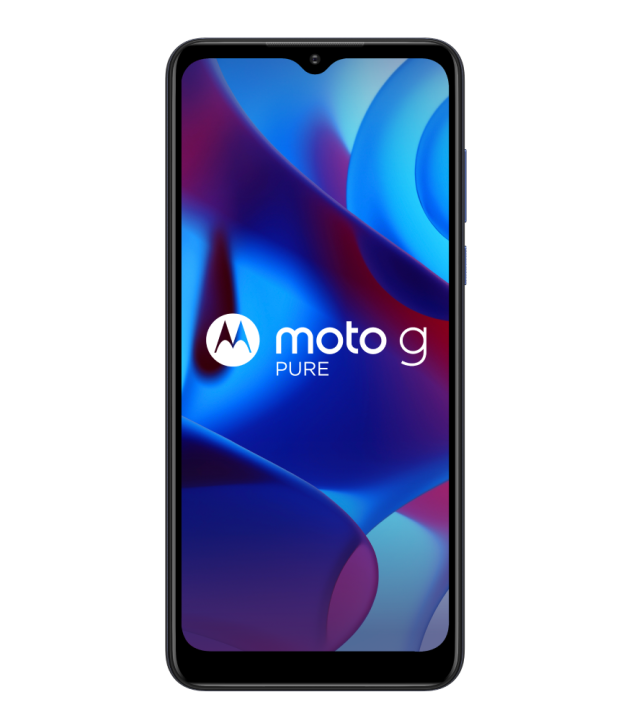Moto G Pure - 6.5 Inches HD+ Display - 3GB RAM + 32GB ROM - SD Card Slot - Original American Stock (Phone + Universal Box, No Charger and Accessories) - NON PTA