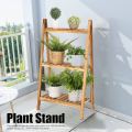 Plant stand Wooden Ladder Folding Book Shelf Stand Plant Flower Display Elegant stand. 