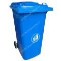 Outdoor Garbage Bin with Wheels - 240 Liters - Wheeled Waste Trash Can - Outdoor Wheeled Dustbin - Heavy Duty. 