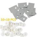 10PCS/SET TO-220 Transistor Silicone Insulator Insulation Sheet And Pad. 