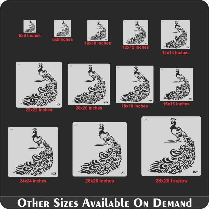 Beautiful%20peacock%20Reusable%20Stencil%20Airbrush%20Painting%20Wall%20Art%20DIY%20Home%20Decor%20Scrap%20booking%20Album%20Crafts%20-%20Image%203