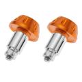 1 Pair Motorcycle Handlebar Grips Bar End Plug Universal Black. 