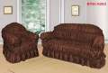 Stretchable Sofa Covers for 6 seater (3+2+1), jersey fabric , Elastic Sofa Cover , Free Size , Fit to all Sofa , (Standard Size ), Dark Brown Colour. 