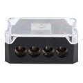Distribution Block Durable 1 Way In 4 Ways Out 4/8/10 Gauge Wire Output Ground. 