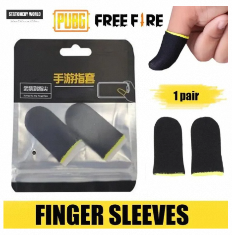 High Quality Pubg Thumbs Sleeves Thumb Pubg Trigger Thumb Gloves Free Fire Finger Sleeve Anti Sweat Breathable Thumb Gloves Sleeves for PUBG Thumb Gloves for Pubg Mobile Free Size Pubg 1 Pair 2 Gloves