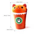 jeansame New Cappuccino Coffee Cup Squish Antistress Kawaii Squishies Slow Rising Jumbo Scented Cat Funny Toys For Children Boys and Girl. 