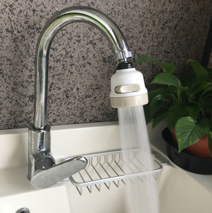 Kitchen Faucet Sprayer, Universal 360 Degree Rotary Faucet Aerator Anti Splash Water Saving Shower head Nozzle Three Gear Adjustable Filter Tap for Kitchen Bathroom