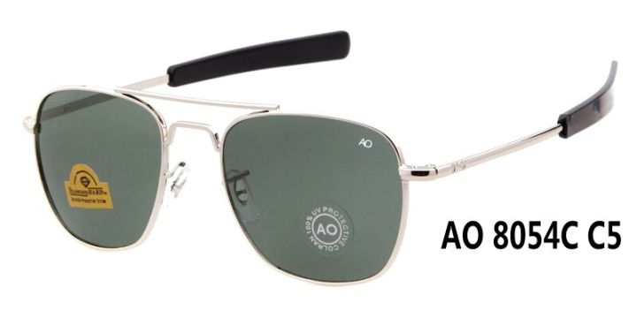 【shenggangshangmao001】（NEW）USA Air Force Pilots AO Men Optical Lens Metal Alloy Aviation Sun Glasses Driving Eyewear