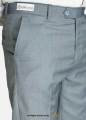 YBRAND-Pearl Gray Slim Fit Dress Trousers For Men-DP-1020. 