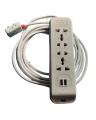 Long-Life USB Extension Lead with lengthy 40/76 Pure Copper Wire, and 2 USB Charging Ports. 