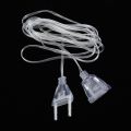 LED String Lights With Switch Transparent European Regulations Light String Extension Cord 220V Cable Extension Cord. 