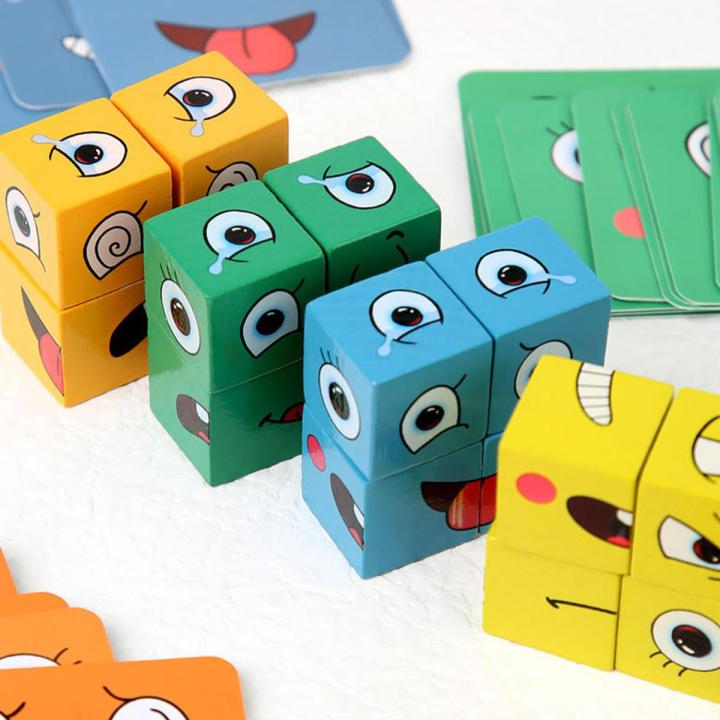 Expression Blocks Expression Puzzle Face Change Building Blocks Learning Educational ...