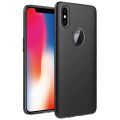 iPhone XS Max Soft Silicone Back Cover Black Slim Shockproof Protective Case. 