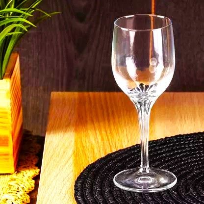 Imported High Quality Kayla Clear Glass Goblet- 390 ml for Special Drinks