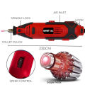 Smart Tec 210 Pcs Mini Die Grinder Rotary Drill – Variable Speed – With Flexible Shaft Engraving Polishing Tool With Plastic Case. 
