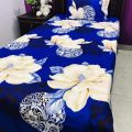 Cotton Crystal Single Bed Sheet Set-1 bed sheet 1 pillow cover. 