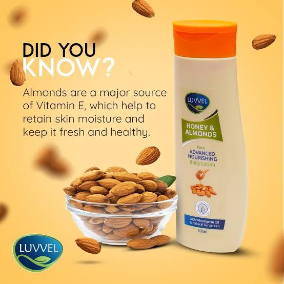 Luvvel Honey & Almonds Body & Face Lotion 300 ml