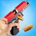 Airsoft Machine For Kids White Black | Glock Soft Bullet Toy Gun Shell Ejection Foam Darts Blaster Pistol Manual Airsoft Gun With Silencer For Kid Adult. 