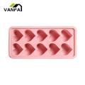 Easy Release Ice Pops Love Heart Silicone Ice Cube Tray Easy Release Chocolate Mold for Cocktails Whiskey Bpa Free Dishwasher Safe 10 Cavities Non-stick Popsicle Molds. 