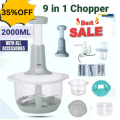 Hand Pat Chopper Food Processor, Hand Push Chopper Machine, Press Start Quick Operation, Home Appliances - Small Kitchen Appliances /Handheld Vegetable Chopper / Mincer / Mixer / Blender to Chop Fruits - Onion / Garlic Chopper - Payaz Cutter. 