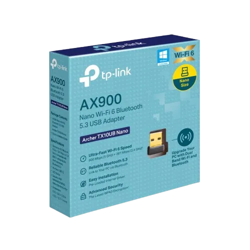 TP-Link%20Wi-Fi%20Adapter%20&%20Bluetooth%20Archer%20TX10UB%20Nano%20AX900%20Nano%20Wi-Fi%206%20Bluetooth%205.3%20USB%20Adapter%20&%20Wi-Fi%20Bluetooth%204.2%20USB%20Dongle%20Network%20Adapter%20-%2018%20Months%20Brand%20Warranty%20-%20Image%203