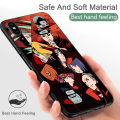 Hontinga for Tecno Pova 2 Back Cover Cute Cartoon Anime Naruto Case ShockProoof Soft Silicone TPU Phone Cases. 