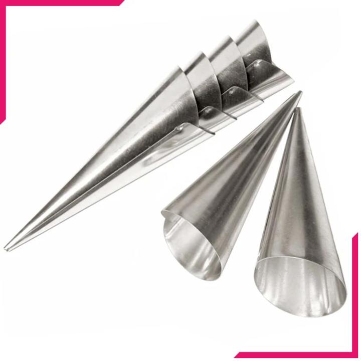 Cream Roll Mold Silver Cone Rs.350.00