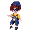 6 inches Doll Toy Exquisite Easy to Care Comfortable Touch 1/8 Big Eyes Doll for Entertainment. 