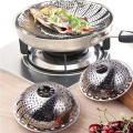 Stainless Steel Foldable Strainer/Steamer/Basket, Folding Dish Steam Stainless Steel Food Steamer Basket Mesh Vegetable Cooker Steamer Expandable Pan. 