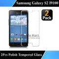 Pack of 2 - Samsung S2 i9100 Tempered Glass Screen Protector Polish Glass Premium Quality Glass For Galaxy s2 i9100. 