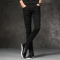Mens Straight Black Jeans For Men. 