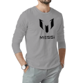 MK Garments - MESSI Printed Long Sleeves Plain Tshirts For Men. 