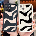 AMORVOR for Redmi K40 Pro Xiaomi Poco F3 MI 11x Back Cover Soft Square Ladder Black Zebra Stripe Silicone Camera Protection Phone Case. 