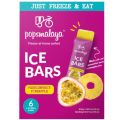 Pops Malaya Ice Bars Passionfruit Pineapple 6 x 45ml ( 270ml ) Box. 