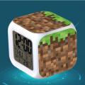 NYT Minecraft Alarm Clock With Led Light Game Action Toy Home Decor. 