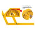 Angle Finder Multi-Angle Measuring RulerPlastic Protractor And Angle Template Tool Angle Finder With Articulating Arms. 