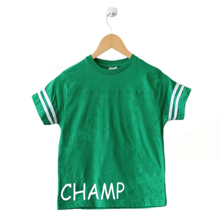 The Shop - CHAMP Green Kids T-Shirt, For Boys & Girls - GC-BG1