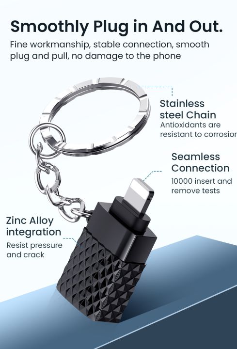 For Lightning to USB OTG 2.0 Camera Adapter USB Female Connector for IOS 11 or above to USB A Data USB Flash Disk