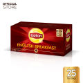 Lipton English Breakfast Tea 25 Tea Bags | Rich Intense Black Tea. 