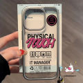 Trendy Brand Tag Cartoon Tulip Love Heart Graffiti Spider-Man Case Compatible for IPhone 11 12 15 14 13 Pro Max 7Plus XR X Xs Max 15 8 7 Plus SE 2020 Luxury Plating Lens Frame Case. 