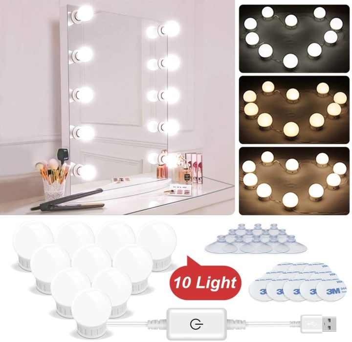 LED%20Vanity%20Lights,%20Hollywood%20Style%20LED%20Vanity%20Mirror%20Lights%20Makeup%20Light%20Kit%20with%2010%20Dimmable%20Light%20Bulbs%20&%20Adjustable%20Length%20USB%20Power%20Supply%20Plug%20in%20Lighting%20Fixture%20Strip%20for%20Makeup%20Dressing%20Table%20-%20Image%202