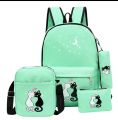 4pcs backpack Children School Bags For Girls  Canvas SchoolBag Fashion Kids Backpack Cute backpack child. 