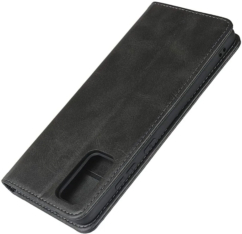 Custodia Portafoglio In PU Pelle Per OnePlus 9 Pro 5G - Xinyunew - Con Slot Per Carte E Supporto - Nero